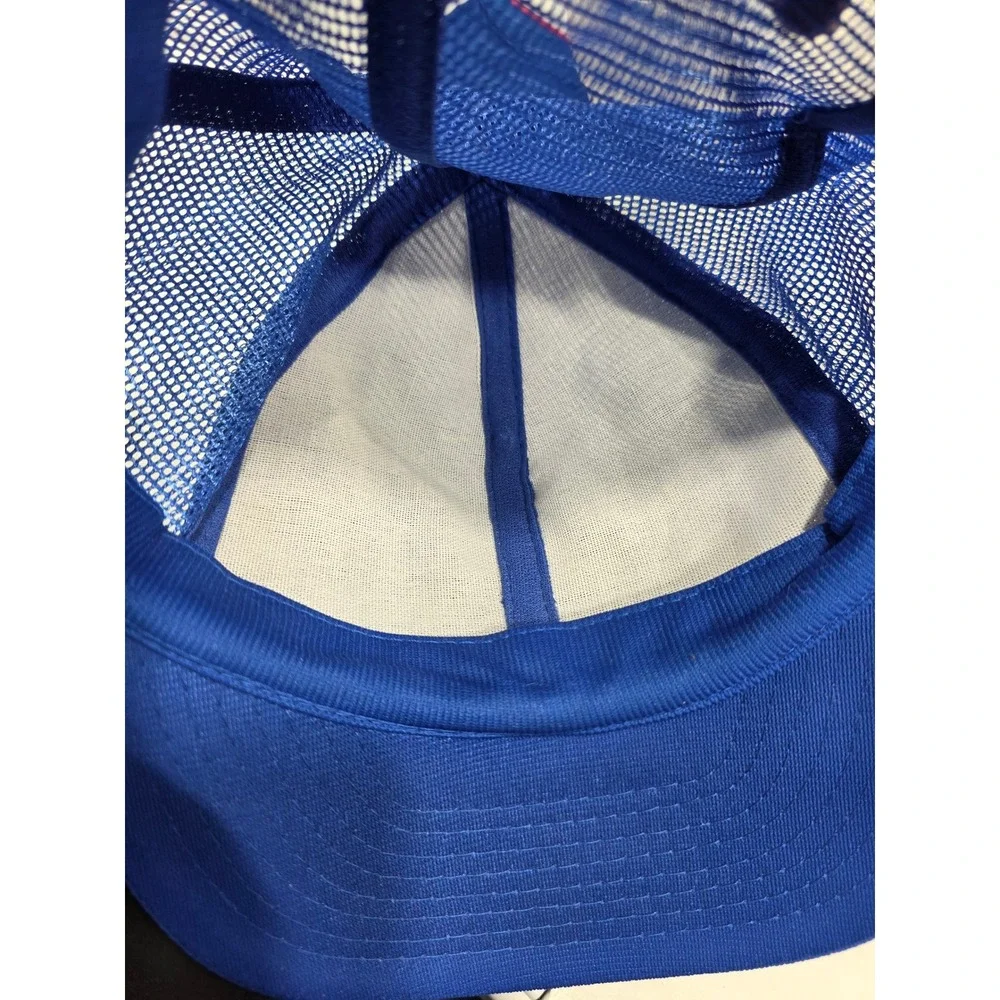 Two Vintage Air Force Trucker Hats Royal Blue‎ Mesh One Size - Picture 7 of 14